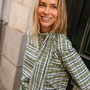 Blusa Lisey Tartán Verde