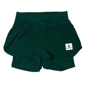 Short Deportivo Saysky Pace 2 in 1 3'' Verde Mujer