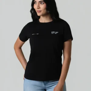 CAMISETA MANGA CORTA COLOR NEGRO